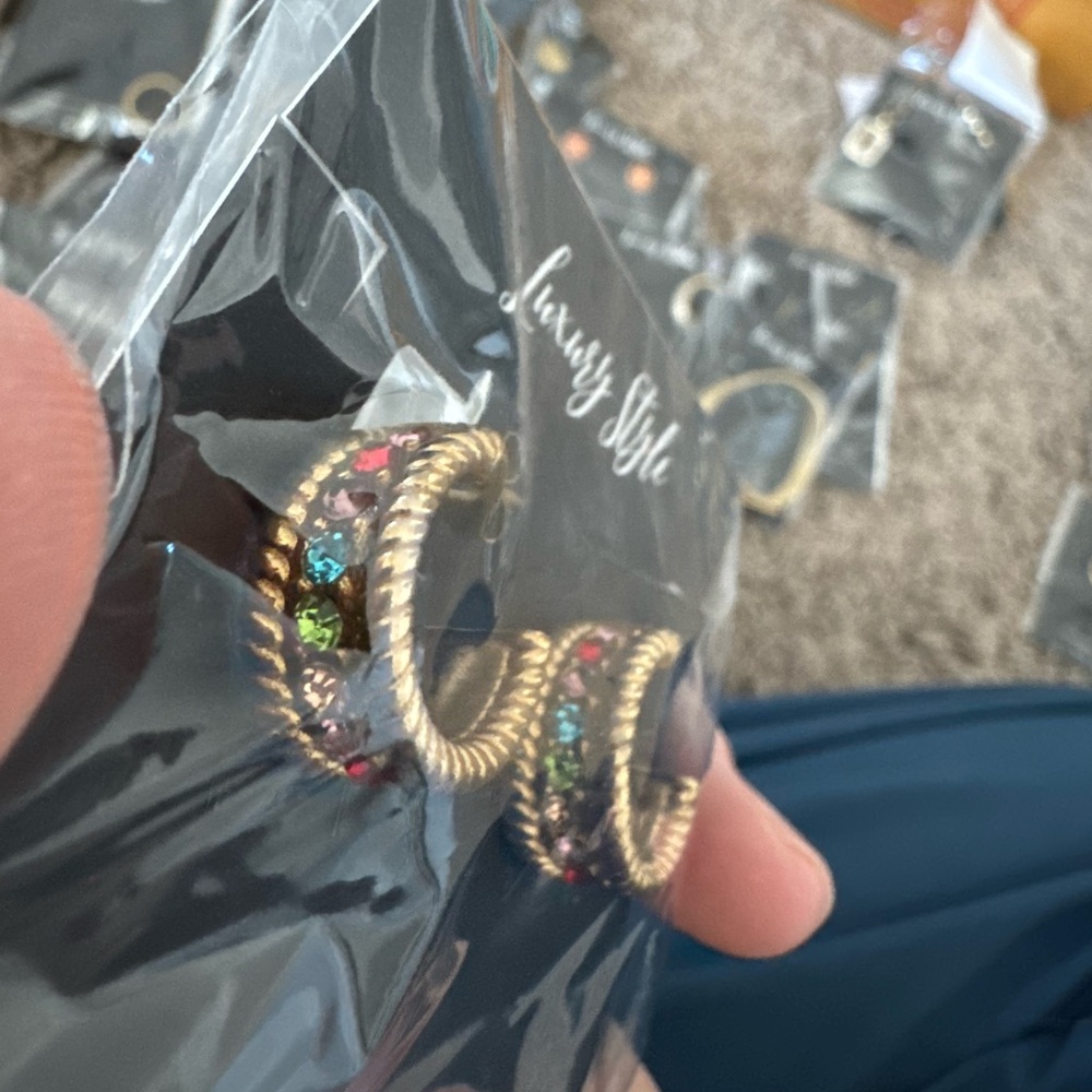Multicolor Hoop Earrings